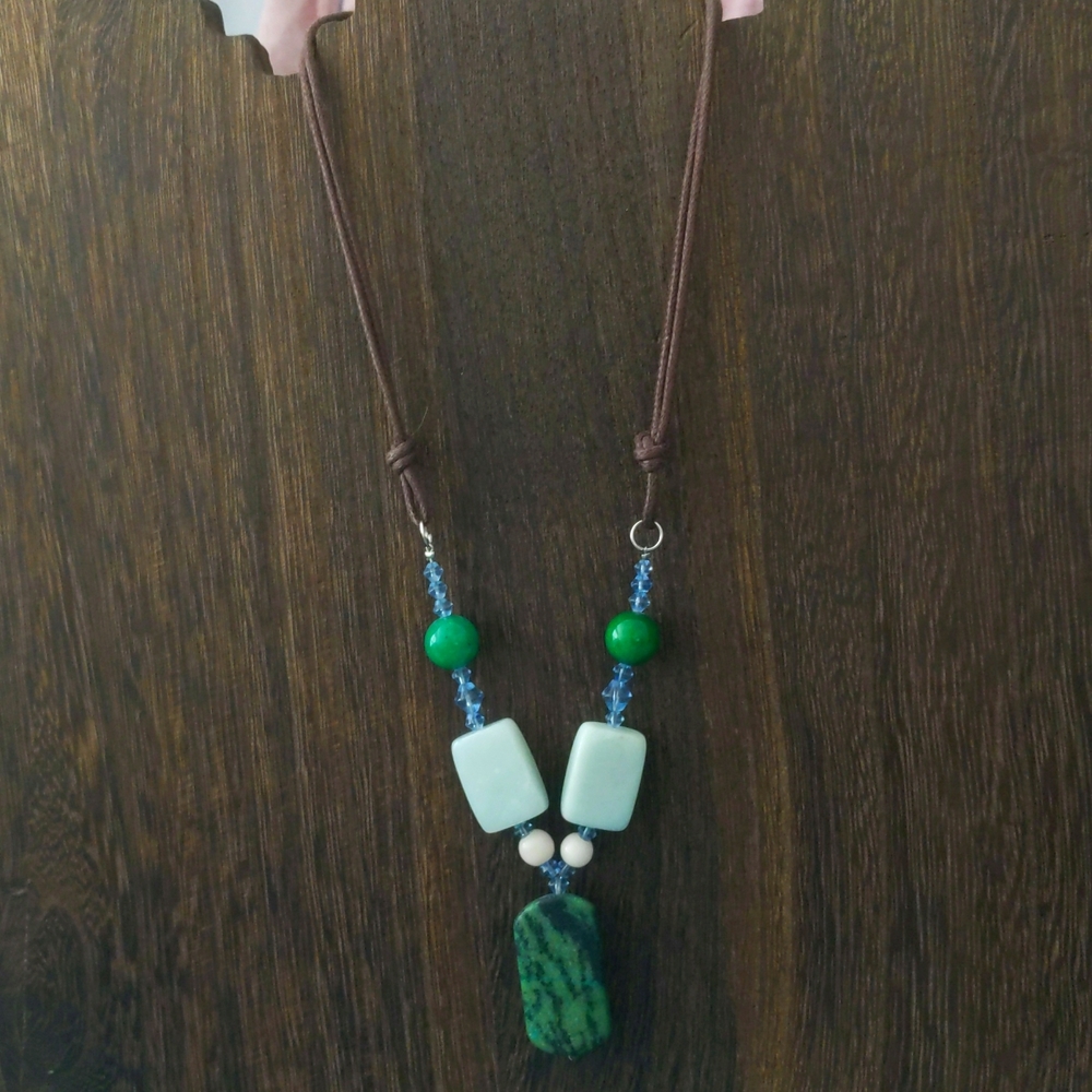 Ruby Zoisite necklace